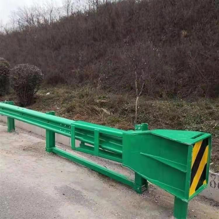 高速公路路侧上下游波形护栏TS级卷板式吸能端头-河南庞景实业有限公司